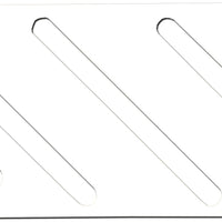 Omcan - White Plastic Insert For Small Stainless Steel Knife Rack, Pack of 10 - 12936