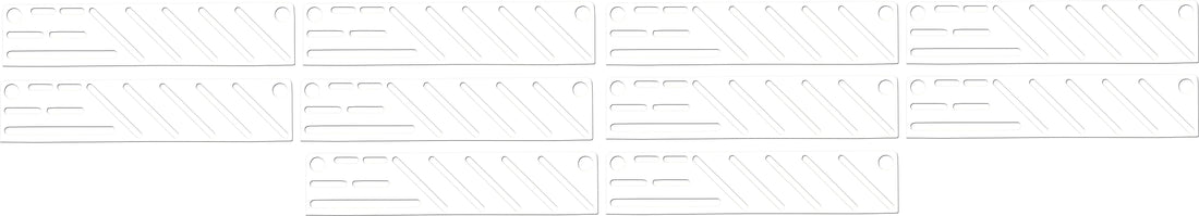 Omcan - White Plastic Insert For Small Stainless Steel Knife Rack, Pack of 10 - 12936