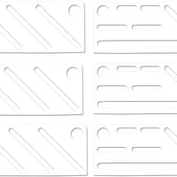 Omcan - White Plastic Insert For Small Stainless Steel Knife Rack, Pack of 10 - 12936