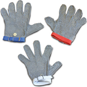 Omcan - XXS Mesh Gloves with Yellow Strap, 2/cs - 13562