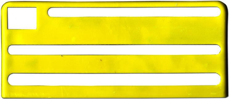 Omcan - Yellow Insert for Extra Small Stainless Steel Knife Racks, Pack of 20 - 12925