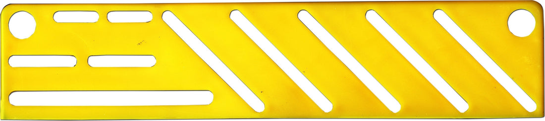 Omcan - Yellow Plastic Insert For Small Stainless Steel Knife Rack, Pack of 10 - 12938