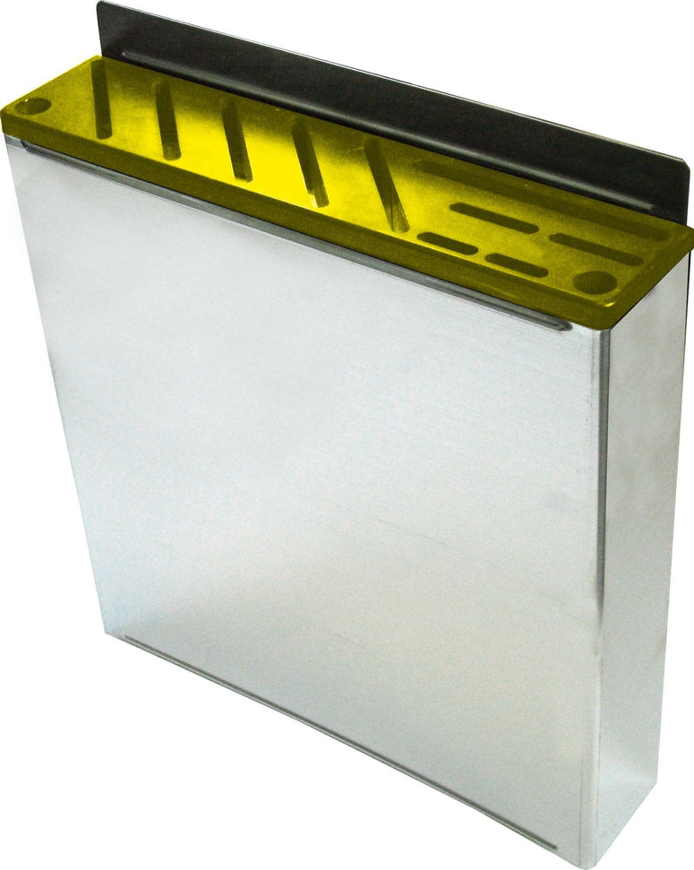 Omcan - Yellow Plastic Insert For Small Stainless Steel Knife Rack, Pack of 10 - 12938