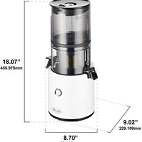 Omega - 2 L Capacity White Effortless Batch Juicer - JC2022WHT11