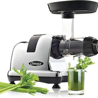 Omega - 200 Watts Cold Press Juicer Machine, Vegetable and Fruit Juice Extractor and Nutrition System, 5th Genration - J8006HDC