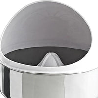 Omega - 210 Watts Chrome White Professional Electric Citrus Juicer with 3 Juice Cones, Surgical Steel Bowl and Pulp Strainer - C-20C