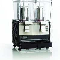 Omega - Black/Stainless Steel Fresh Drink Dispenser with Double Chamber and 3-Gallon Bowl - OSD20