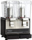 Omega - Black/Stainless Steel Fresh Drink Dispenser with Double Chamber and 3-Gallon Bowl - OSD20
