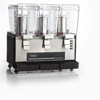 Omega - Black/Stainless Steel Fresh Drink Dispenser with Triple Chamber and 3-Gallon Bowl - OSD30