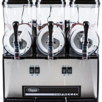 Omega - Black/Stainless Steel Frozen Granita Machine with Chamber and 3-Gallon Bowl - OFS30