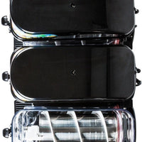 Omega - Black/Stainless Steel Frozen Granita Machine with Chamber and 3-Gallon Bowl - OFS30