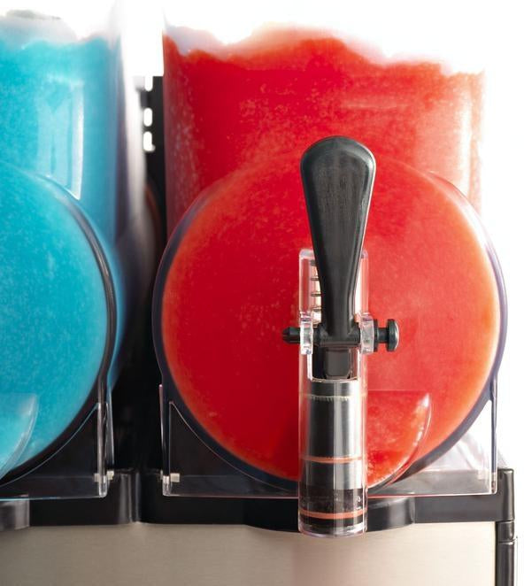 Omega - Black/Stainless Steel Frozen Granita Machine with Chamber and 3-Gallon Bowl - OFS30