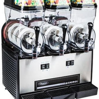 Omega - Black/Stainless Steel Frozen Granita Machine with Chamber and 3-Gallon Bowl - OFS30