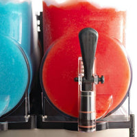 Omega - Commercial Black 1/3 HP Frozen Granita Machine with Double 3-Gallon Bowls - OFS20