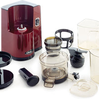 Omega - Red Vertical Square Low-Speed Masticating Juicer with Square Front - VSJ843QR