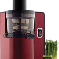 Omega - Red Vertical Square Low-Speed Masticating Juicer with Square Front - VSJ843QR