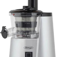 Omega - Silver 365 Vertical Cold Press Masticating Juicer - JC3000SV13