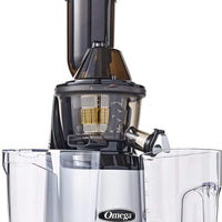 Omega - Silver MegaMouth Vertical Low-Speed Masticating Juicer - MMV700S