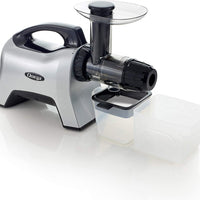 Omega - Silver Premium Horizontal Juicer & Nutrition System, Slow Masticating, 7th Generation - NC1000HDS
