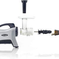 Omega - Silver Premium Horizontal Juicer & Nutrition System, Slow Masticating, 7th Generation - NC1000HDS