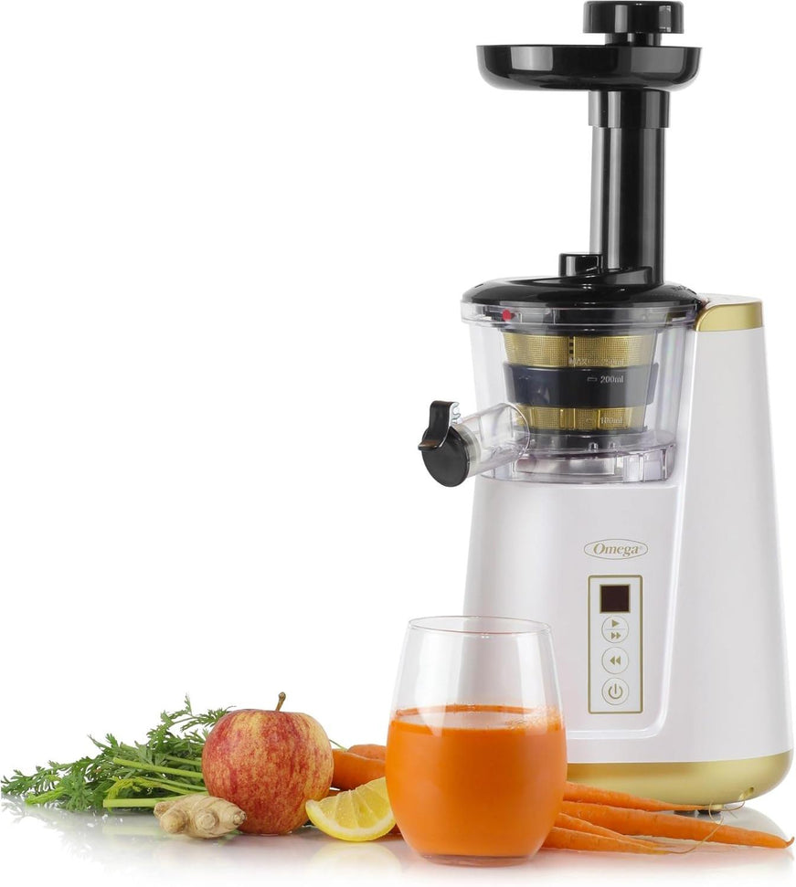 Omega - White 365 Vertical Cold Press Masticating Juicer - JC3000WH13