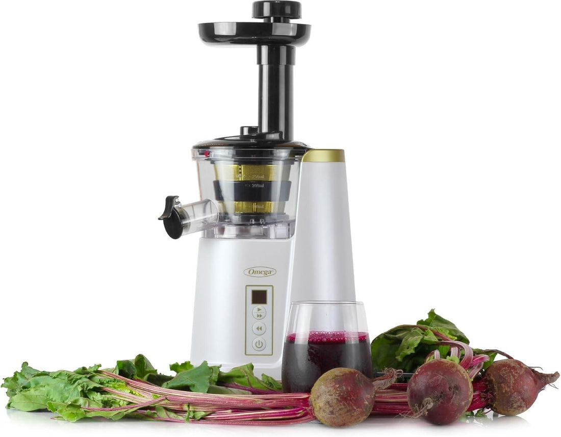 Omega - White 365 Vertical Cold Press Masticating Juicer - JC3000WH13