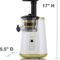 Omega - White 365 Vertical Cold Press Masticating Juicer - JC3000WH13