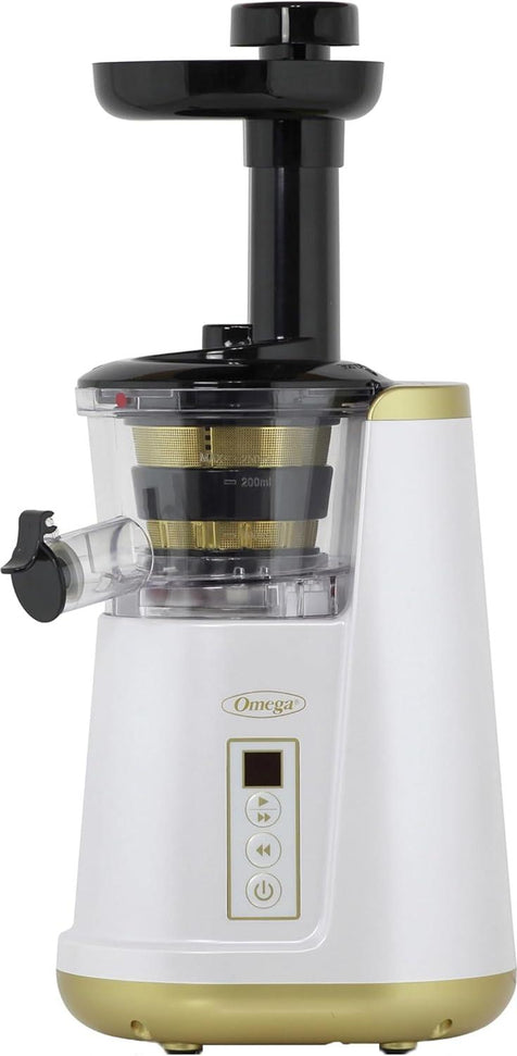 Omega - White 365 Vertical Cold Press Masticating Juicer - JC3000WH13
