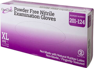 Omni International - OmniTrust #201 Series X-Large Nitrile Powder Free Examination Glove, 10x100/Box - 201-124