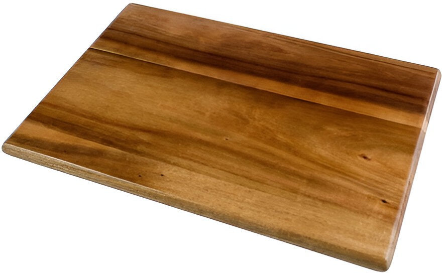 On The Table - 16" x 11" Brown Acacia Wood Large Serving Board, Pack of 10 - 550