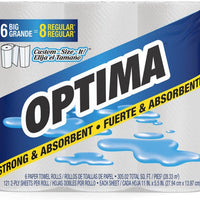 Optima - 140 Sheets Household Retail Paper Towels, 6rl/cs - 7-5256D1