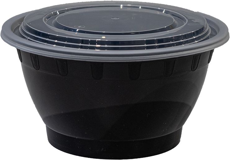 PCMPAK - 42 Oz Microwaveable Soup Bowl Container, 150Sets/Cs - B-48