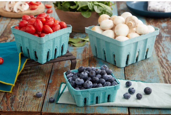 Pactiv Evergreen - 0.50 Oz Half Pint Berrybasket/Paper Container, 600/Cs - M336153