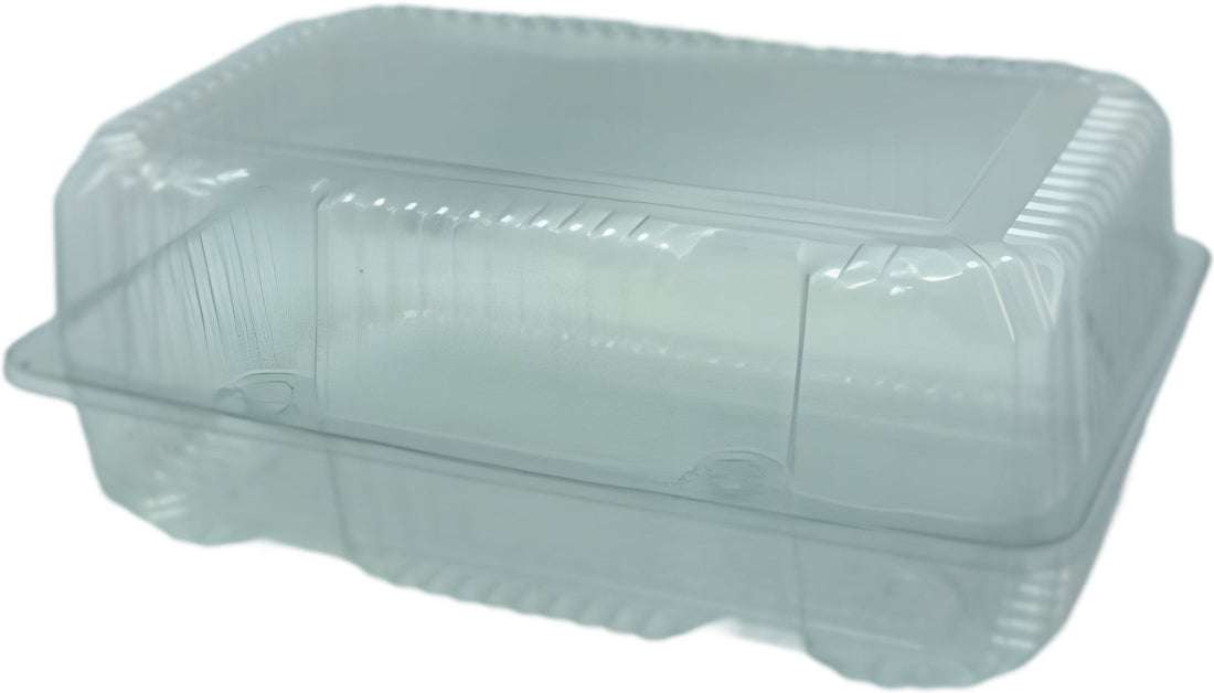 Pactiv Evergreen - 11'' X 8'' X 2.625'' Clear, PET Hinged Lid Bakery Container, Pack of 125 - YTV0257P