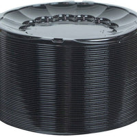 Pactiv Evergreen - 12" Black Plastic Round Catering Tray, 50/Cs - 9812K