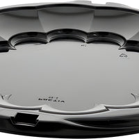 Pactiv Evergreen - 12" Black Plastic Round Catering Tray, 50/Cs - 9812K