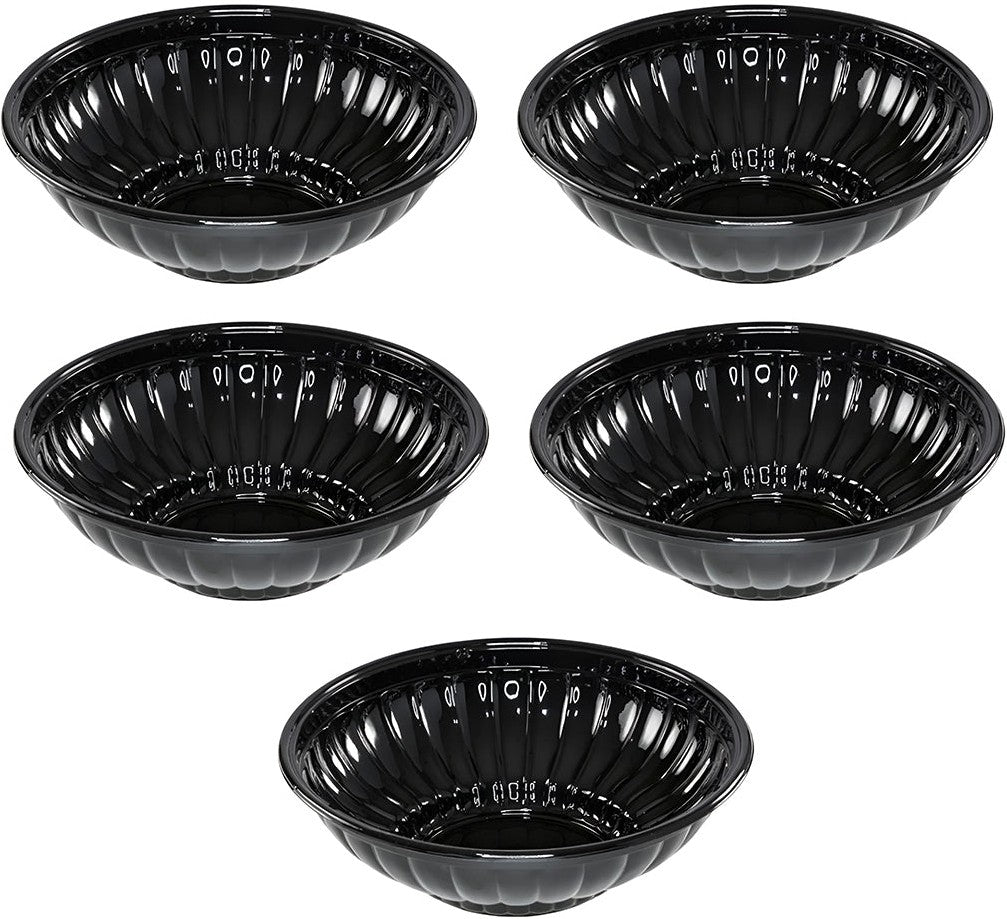 Pactiv Evergreen - 12" Mystique Deep Salad Plastic Bowls, 5pads/Cs - 8C (Special Order Item)