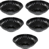 Pactiv Evergreen - 12" Mystique Deep Salad Plastic Bowls, 5pads/Cs - 8C (Special Order Item)