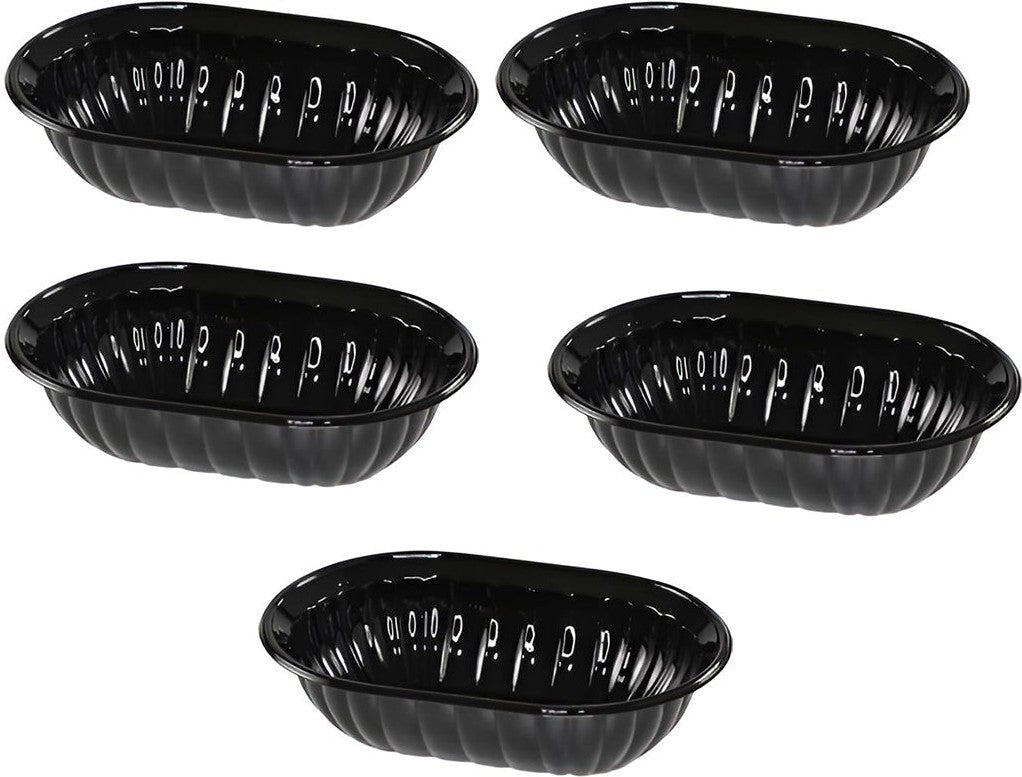 Pactiv Evergreen - 12" Mystique Oval Salad Plastic Bowls, 5pads/Cs - TV7654P