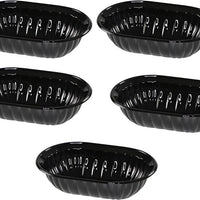 Pactiv Evergreen - 12" Mystique Oval Salad Plastic Bowls, 5pads/Cs - TV7654P