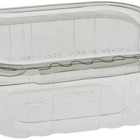 Pactiv Evergreen - 12 Oz Tamper Evident Recycled Plastic Hinged Deli Container, Clear, 304 Count - TEHL5X412