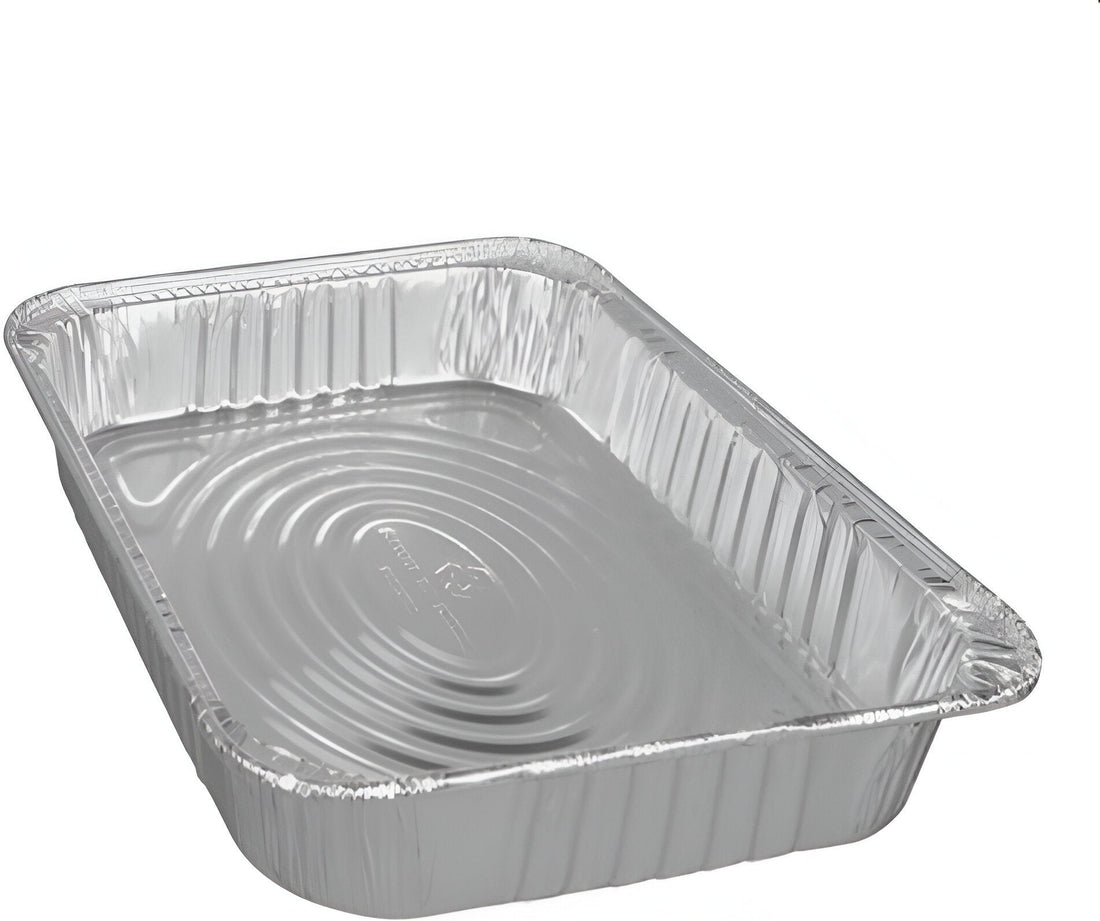 Pactiv Evergreen - 1/2 Size Novelis Rectangular Aluminium Container, 100/Cs - 45840B
