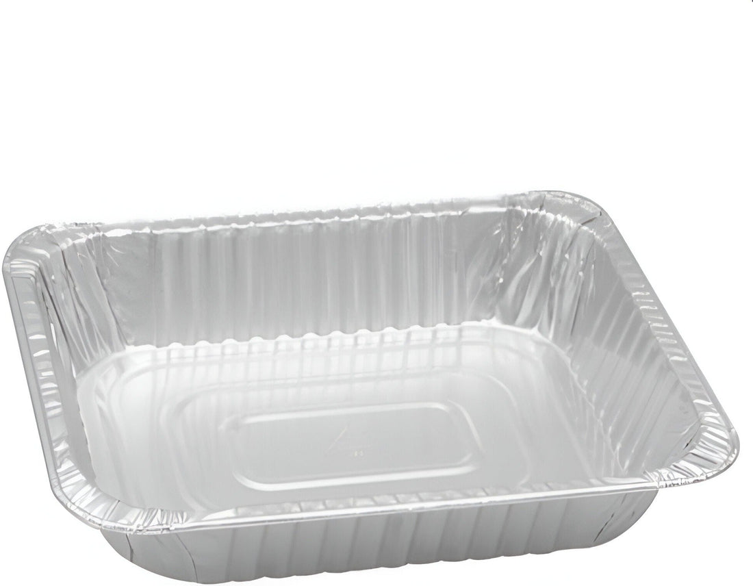 Pactiv Evergreen - 12.75" x 10.37" x 2" Novelis Half Steam Table Foil, 100/Cs - 45544B (Special Order Item)