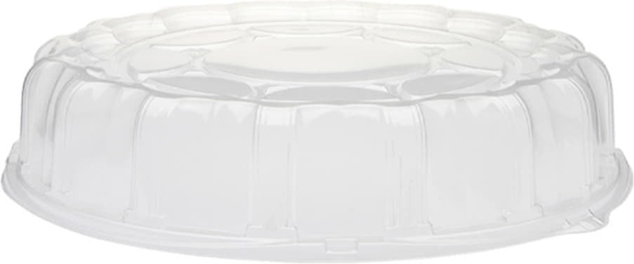 Pactiv Evergreen - 16" Caterware Crystal Clear Dome Lid, Pack of 50 - P9816Y