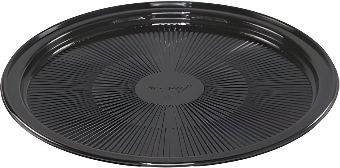 Pactiv Evergreen - 16" Mystique Black Flat Tray, 50/Cs - YTV7104PC