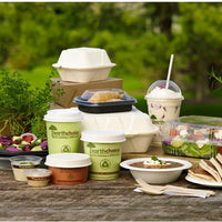 Pactiv Evergreen - 16 Oz Earth Choice Large Compostable Green Soup Container, 500/Cs - PHSC16ECD (Special Order Item)