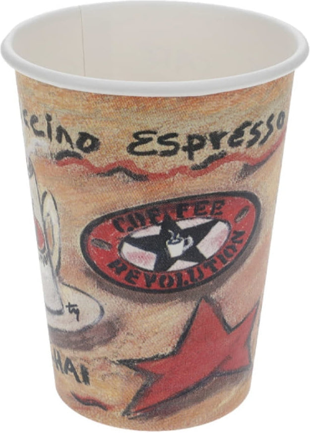 Pactiv Evergreen - 16 Oz Paper Coffee Revolution Design Hot Drink Cups, 1000/Cs - 23593 (Special Order Item)