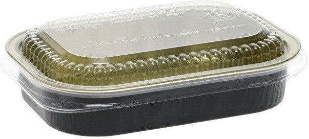 Pactiv Evergreen - 16 Oz Rectangular Aluminum Carry-Out Container, 100/Cs - 34955APTDB