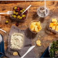 Pactiv Evergreen - 16 Oz Tamper Evident Recycled Plastic Hinged Deli Container, 304 Count - TEHL5X416