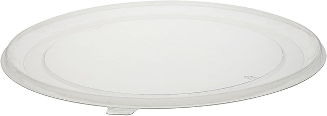Pactiv Evergreen - 18" Round PET Clear Catering Tray With Use Lid YNLP18450RD, 50/Cs - YNLP18BC